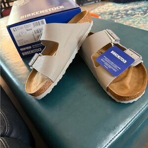 Birkenstock Gray”Stone Coin”Sandals Size 41